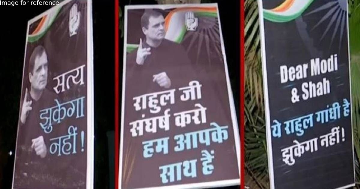Delhi Police denies permission for Congress rally, Rahul Gandhi posters put up outside his residence